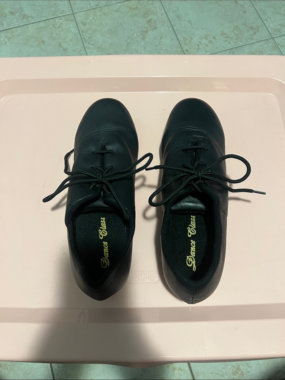 Dance Class Women’s Black Lace-Up Jazz/Dance Oxfords